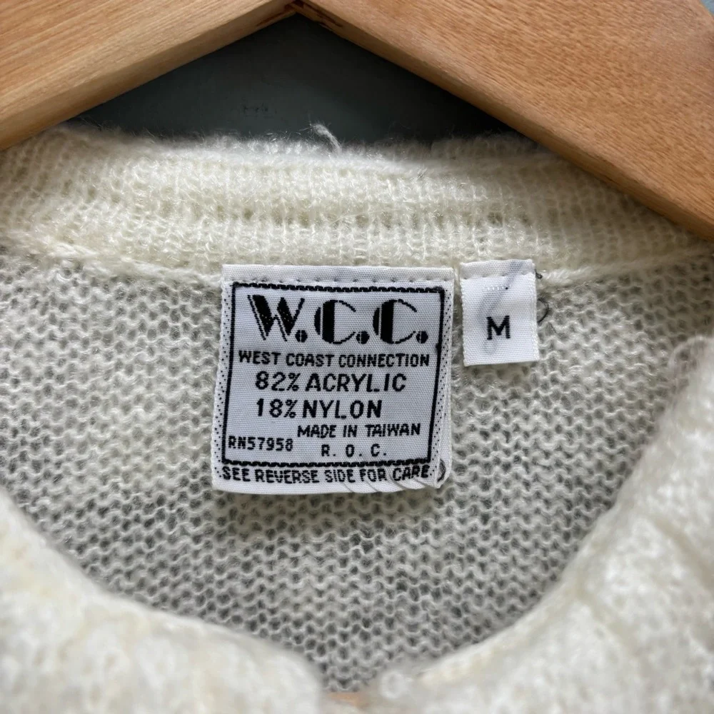 Vintage Victorian Style Sweater in Ivory - Picture 6 of 7